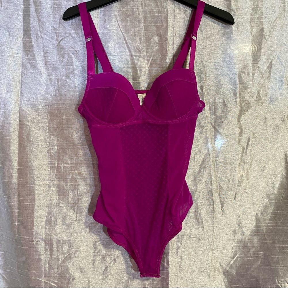 Forever 21 size L shape wear piece in purple/pink, GUC underwire/light padding